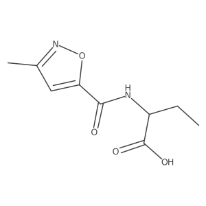 2-(3-Methylisoxazole-5-carboxamido)butanoic acid Structure