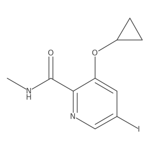 3-Cyclopropoxy-5-iodo-N-methylpicolinamide结构式