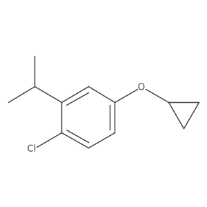 1-Chloro-4-cyclopropoxy-2-isopropylbenzene Structure