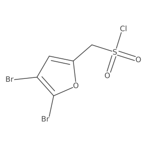 (4,5-Dibromofuran-2-yl)methanesulfonyl chloride Structure