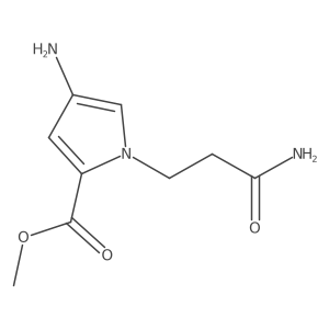 methyl 4-amino-1-(2-carbamoylethyl)-1H-pyrrole-2-carboxylate结构式