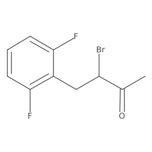 3-Bromo-4-(2,6-difluorophenyl)butan-2-one Structure