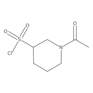 1-Acetylpiperidine-3-sulfonyl chloride结构式