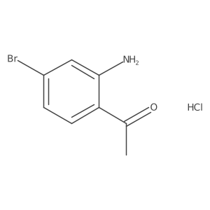 2'-Amino-4'-bromoacetophenone hydrochloride结构式