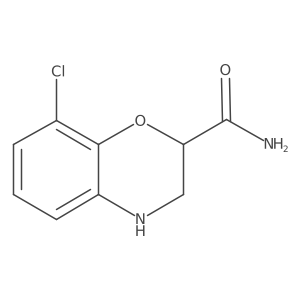 Dihydro-8-chloro-2H-1,4-benzoxazine-2-carboxamide Structure