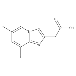 7-Iodo-5-methylimidazo[1,2-a]pyridin-2-acetic acid结构式