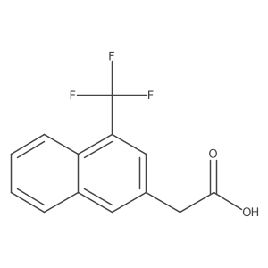 1-(Trifluoromethyl)naphthalene-3-acetic acid Structure