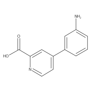 4-(3-Aminophenyl)picolinic acid结构式