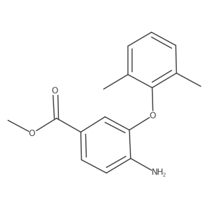 4-Amino-3-(2,6-dimethylphenoxy)benzoic acid methyl ester结构式