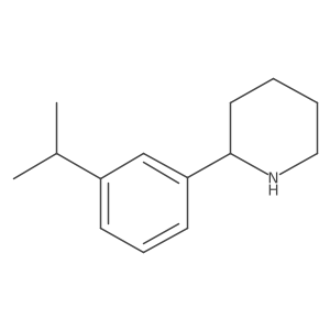 2-[3-(Propan-2-yl)phenyl]piperidine Structure