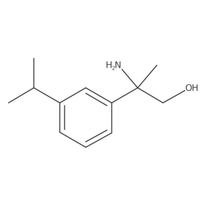 2-Amino-2-[3-(propan-2-yl)phenyl]propan-1-ol Structure