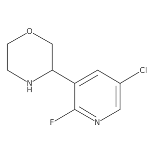 3-(5-Chloro-2-fluoropyridin-3-yl)morpholine Structure