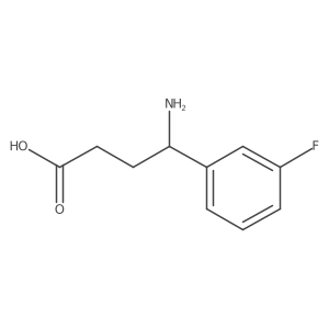 4-Amino-4-(3-fluorophenyl)butanoic acid结构式