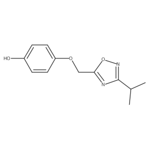 4-{[3-(Propan-2-yl)-1,2,4-oxadiazol-5-yl]methoxy}phenol Structure