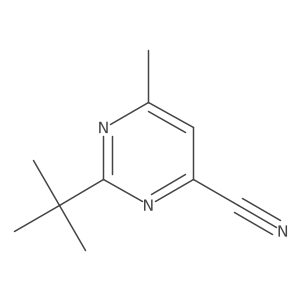 2-Tert-butyl-6-methylpyrimidine-4-carbonitrile Structure