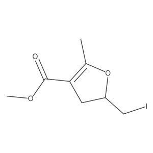Methyl 5-(iodomethyl)-2-methyl-4,5-dihydrofuran-3-carboxylate Structure