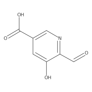 6-Formyl-5-hydroxynicotinic acid Structure