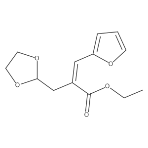 Ethyl 2-(1,3-dioxolan2-yl)methyl-3-(furan-2-yl)acrylate Structure