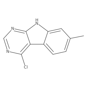 4-Chloro-7-methyl-9H-pyrimido[4,5-b]indole结构式