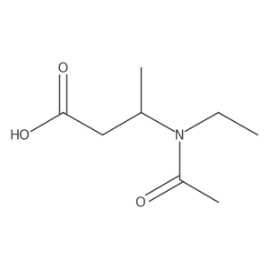 3-(N-ethylacetamido)butanoic acid Structure