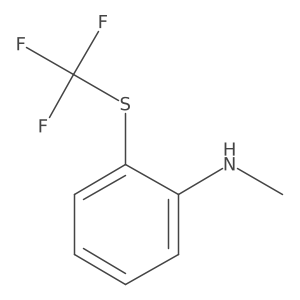 N-Methyl-2-((trifluoromethyl)thio)aniline Structure