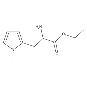 Ethyl 2-amino-3-(1-methyl-1H-pyrrol-2-yl)propanoate结构式