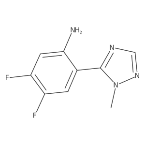 4,5-Difluoro-2-(1-methyl-1h-1,2,4-triazol-5-yl)aniline Structure