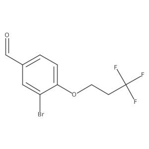 3-Bromo-4-(3,3,3-trifluoropropoxy)benzaldehyde Structure