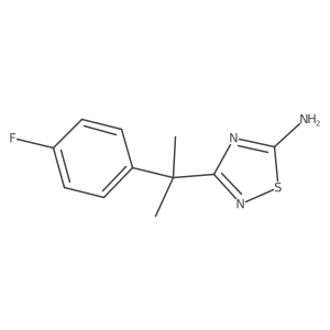 3-(2-(4-Fluorophenyl)propan-2-yl)-1,2,4-thiadiazol-5-amine Structure