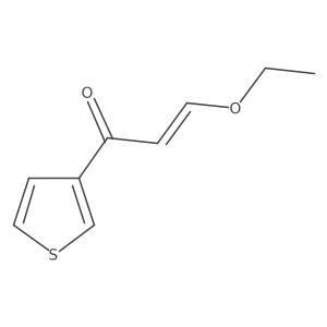 3-Ethoxy-1-(thiophen-3-yl)prop-2-en-1-one结构式