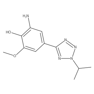 2-amino-6-methoxy-4-[2-(propan-2-yl)-2H-tetrazol-5-yl]phenol Structure
