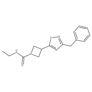 3-(3-benzyl-1,2,4-oxadiazol-5-yl)-N-ethylazetidine-1-carboxamide Structure