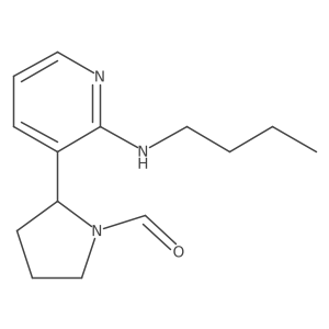 2-(2-(Butylamino)pyridin-3-yl)pyrrolidine-1-carbaldehyde结构式