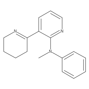 N-Methyl-N-phenyl-3,4,5,6-tetrahydro-[2,3'-bipyridin]-2'-amine结构式