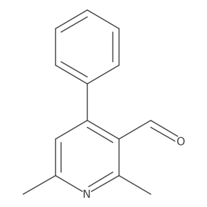 2,6-Dimethyl-4-phenylpyridine-3-carbaldehyde结构式