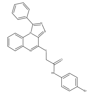 N-(4-bromophenyl)-2-({1-phenyl-[1,2,4]triazolo[4,3-a]quinoxalin-4-yl}sulfanyl)acetamide Structure