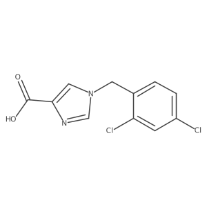 1-(2,4-dichlorobenzyl)-1H-imidazole-4-carboxylic acid Structure