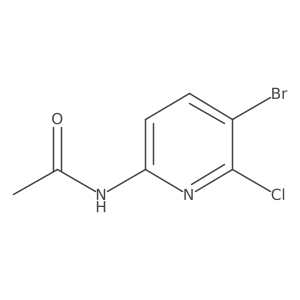 N-(5-bromo-6-chloropyridin-2-yl)acetamide结构式