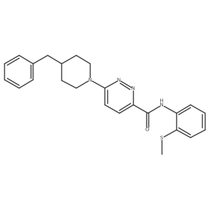 6-(4-benzylpiperidin-1-yl)-N-(2-(methylthio)phenyl)pyridazine-3-carboxamide Structure