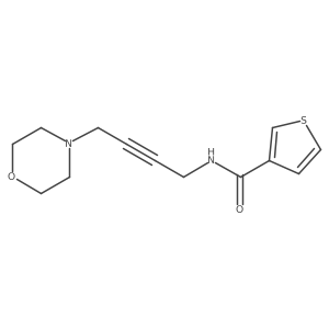 N-(4-morpholinobut-2-ynyl)thiophene-3-carboxamide结构式