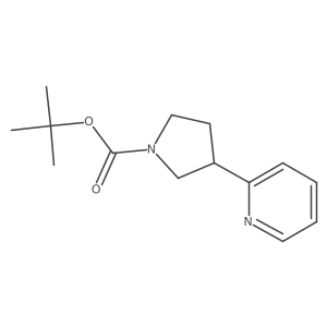 Tert-butyl 3-(pyridin-2-yl)pyrrolidine-1-carboxylate Structure