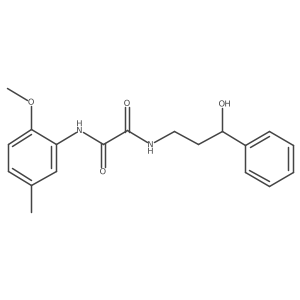 N1-(3-hydroxy-3-phenylpropyl)-N2-(2-methoxy-5-methylphenyl)oxalamide结构式