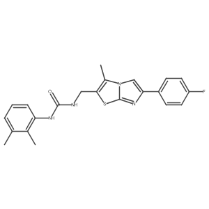 1-(2,3-Dimethylphenyl)-3-((6-(4-fluorophenyl)-3-methylimidazo[2,1-b]thiazol-2-yl)methyl)urea结构式