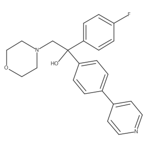 1-(4-Fluorophenyl)-2-morpholin-4-yl-1-(4-pyridin-4-ylphenyl)ethanol Structure