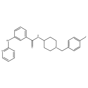 N-[1-(4-fluorobenzyl)-4-piperidyl]-3-(2-pyrimidinylamino)benzamide Structure