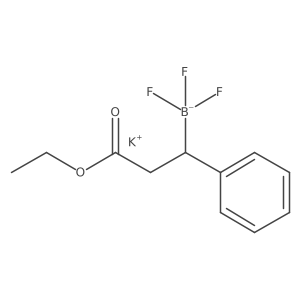 Potassium (S)-(3-ethoxy-3-oxo-1-phenylpropyl)trifluoroborate结构式