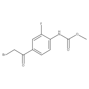 methyl N-[4-(2-bromoacetyl)-2-fluorophenyl]carbamate结构式