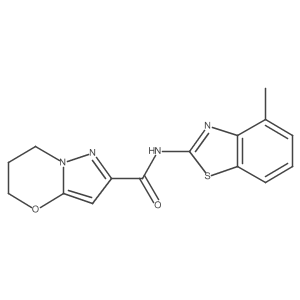 N-(4-methylbenzo[d]thiazol-2-yl)-6,7-dihydro-5H-pyrazolo[5,1-b][1,3]oxazine-2-carboxamide Structure