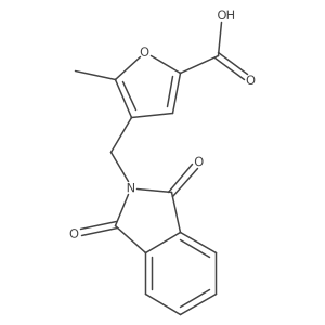4-[(1,3-dioxo-2,3-dihydro-1H-isoindol-2-yl)methyl]-5-methylfuran-2-carboxylic acid Structure