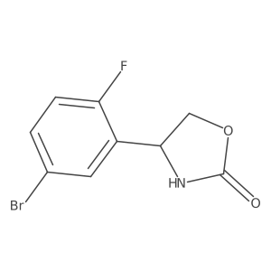4-(5-Bromo-2-fluorophenyl)-1,3-oxazolidin-2-one Structure